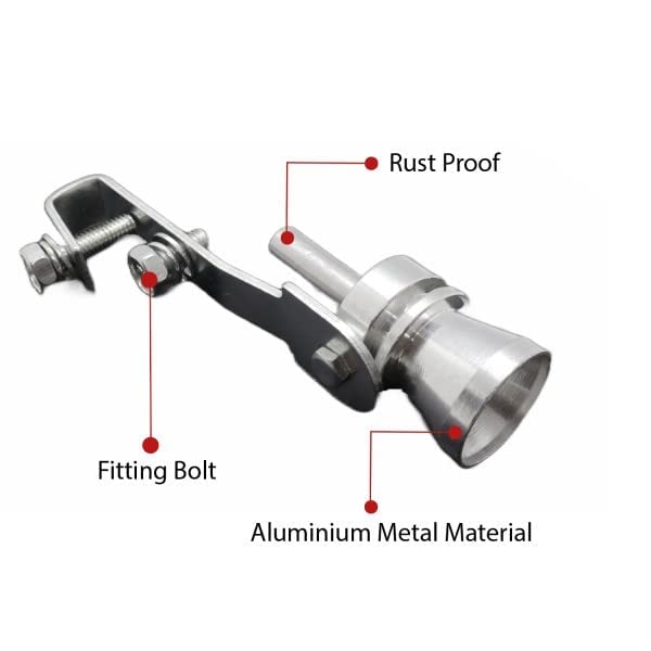 🔥Medium Universal Turbo Sound Noise Exhaust Muffler Pipe Whistle Valve🚗💨