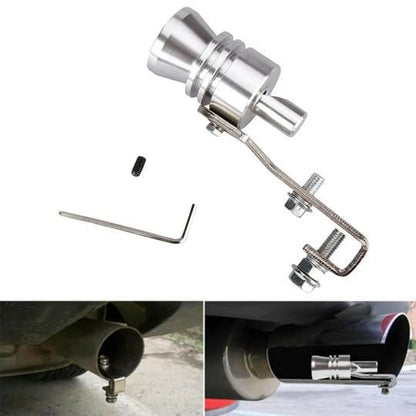 🔥Medium Universal Turbo Sound Noise Exhaust Muffler Pipe Whistle Valve🚗💨